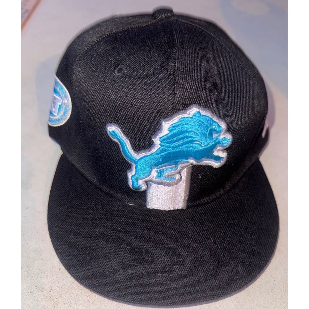 New Era 9FIFTY Detroit Lions NFL Vintage Collection Snapback Hat Black Blue